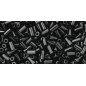 Toho Bugle 3mm Opaque Jet - 10g