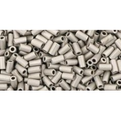 Toho Bugle 3mm Metallic-Silver-Frosted Antique Silver - 10g