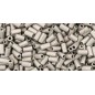Toho Bugle 3mm Metallic-Silver-Frosted Antique Silver - 10g