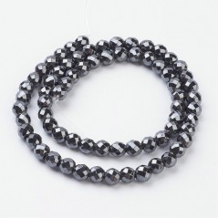 Hematit nemagnetický fazetovaný "Black" korálky 10mm x 1ks