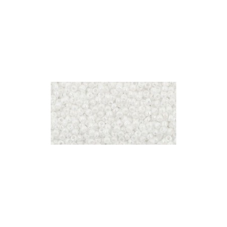 TOHO Round Beads 15/0 Opaque-Rainbow White - 5g