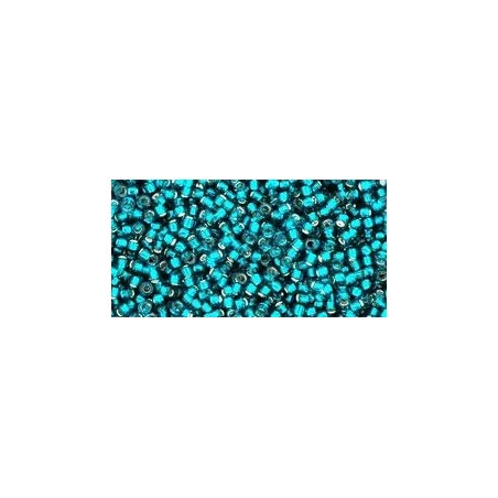 TOHO Round Beads 15/ Silver-Lined Teal - 5g