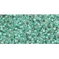TOHO Round Beads 15/ Inside-Color Rainbow Crystal/Teal Lined - 5g