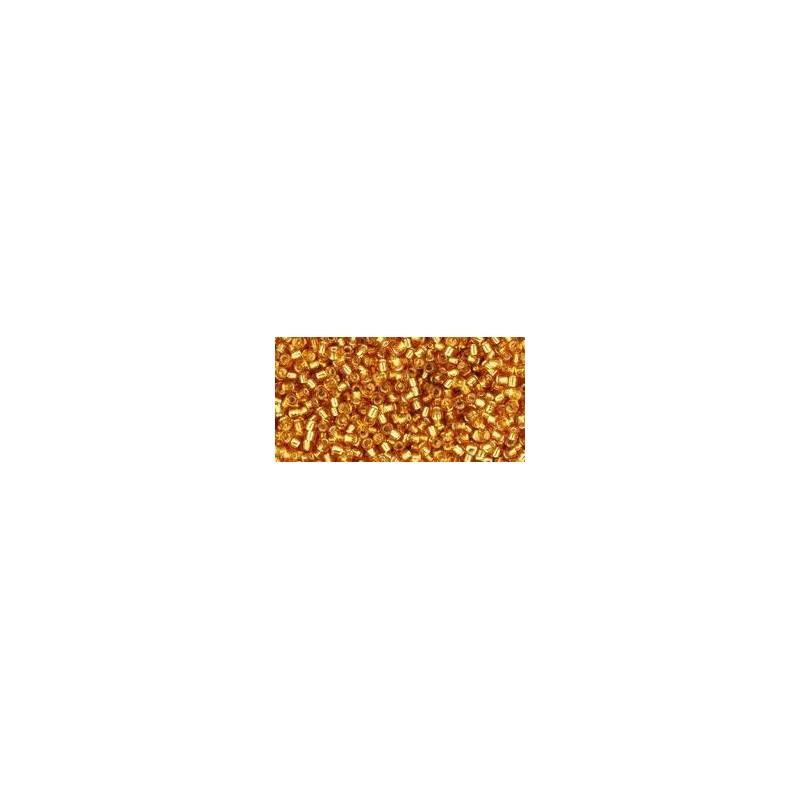 TOHO Round Beads 15/ Silver-Lined Topaz - 5g TOHO Round Beads 15/ Silver-Lined Topaz - 5g