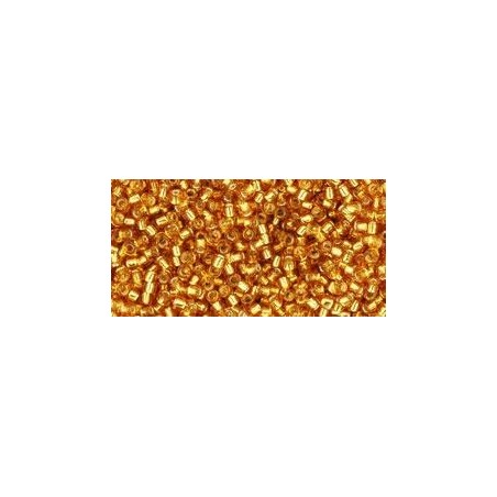 TOHO Round Beads 15/ Silver-Lined Topaz - 5g