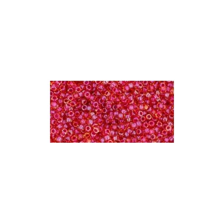 TOHO Round Beads 15/ Inside-Color Rainbow Light Topaz/Mauve Lined - 5g