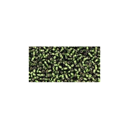 TOHO Round Beads 15/ Silver-Lined Olivine - 5g