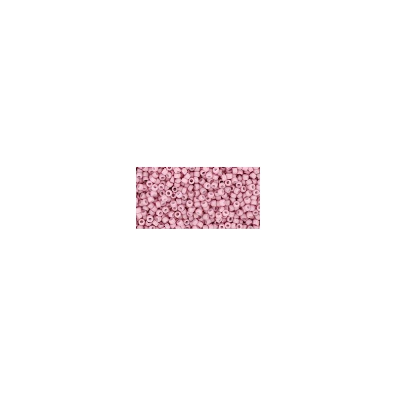 TOHO Round Beads 15/ Opaque-Pastel-Frosted Plumeria- 5g