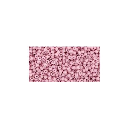 TOHO Round Beads 15/ Opaque-Pastel-Frosted Plumeria- 5g