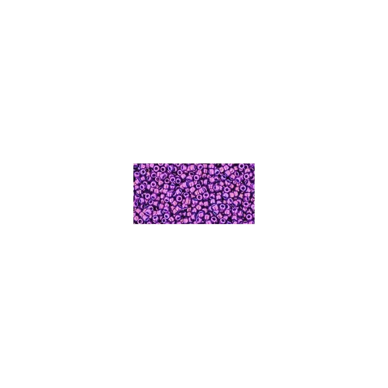 TOHO Round Beads 15/ Higher-Metallic Grape - 5g TOHO Round Beads 15/ Higher-Metallic Grape - 5g