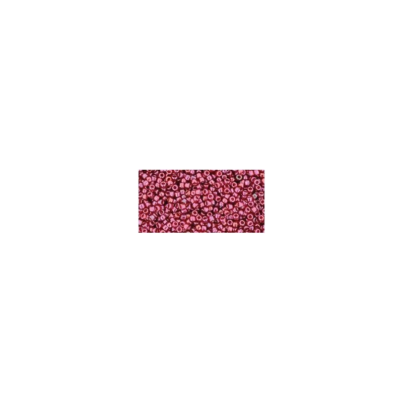 TOHO Round Beads 15/ Gold-Lustered Raspberry - 5g