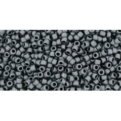 TOHO Round Beads 15/ Matte-Color Opaque Gray - 5g