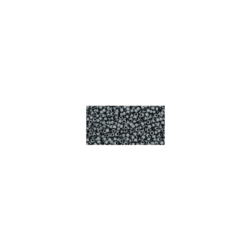 TOHO Round Beads 15/ Matte-Color Opaque Gray - 5g