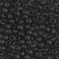 Miyuki Round Beads 8/0 Black Mat - 8g