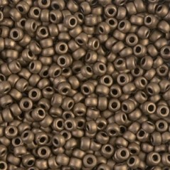 Miyuki Round Beads 8/0 Metallic Dark Bronze Mat - 8g