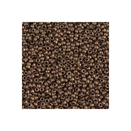 Miyuki Round Beads 15/0 Mat Metallic Dark Bronze - 8g
