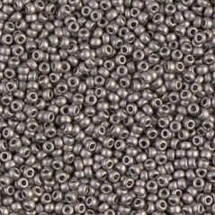 Miyuki Round Beads 15/0 Mat Nickel Plated - 5g