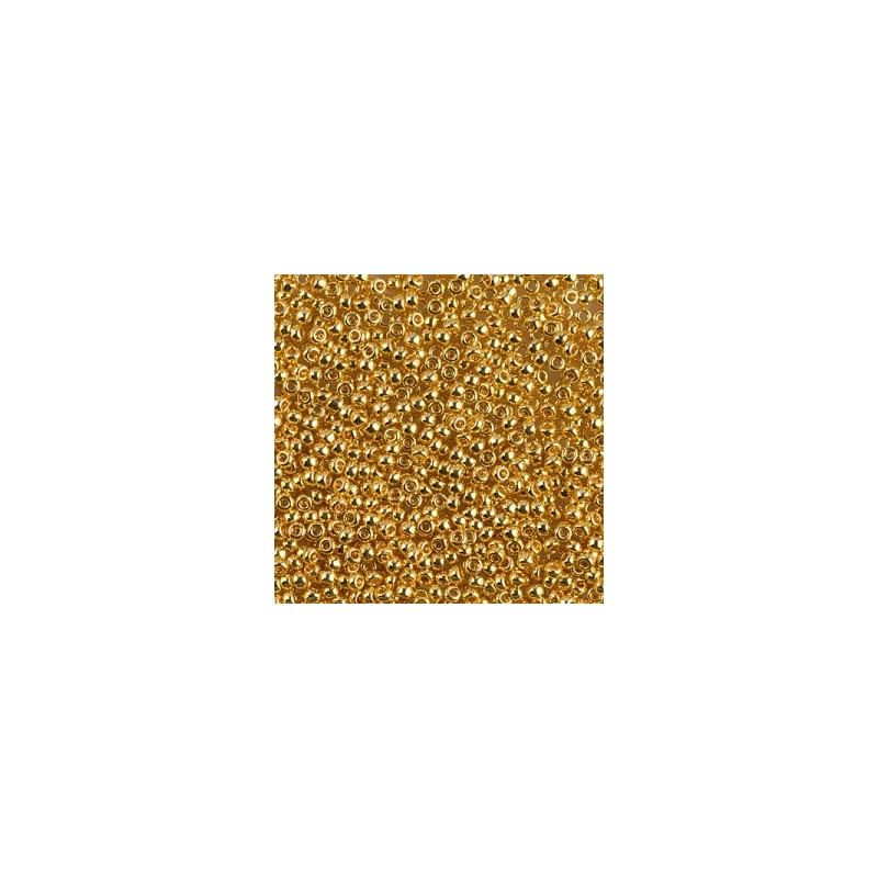 Miyuki Round Beads 15/0 24KT Gold Plated - 5g