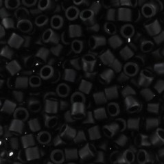 MIYUKI Delica Beads 10/0 Mat Black - 8g