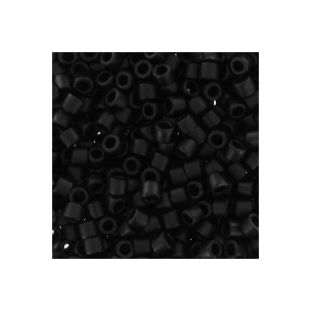 MIYUKI Delica Beads 10/0 Mat Black - 8g