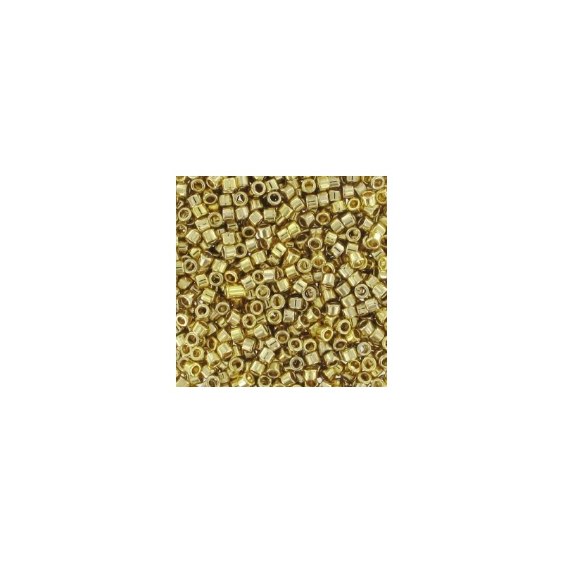 MIYUKI Delica 11/0 24KT Gold Light Plated - 5g MIYUKI Delica 11/0 24KT Gold Light Plated - 5g