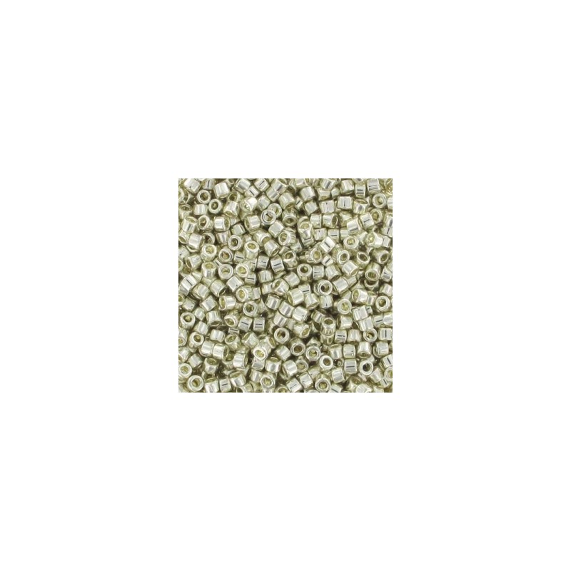 MIYUKI Delica 11/0 Galvanized Silver Metallic - 100g MIYUKI Delica 11/0 Galvanized Silver Metallic - 100g