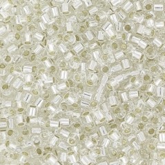 MIYUKI Delica 15/0 Crystal Silver Lined - 5g