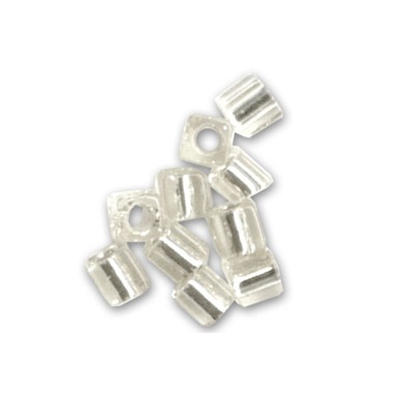 MIYUKI Square 1.8mm Crystal Silver Lined - 10g