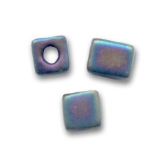 MIYUKI Square 3mm Black Mat AB - 10g