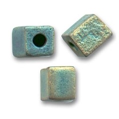 MIYUKI Square 4mm Mat Metallic Patina Iris- 10g
