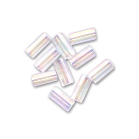 MIYUKI Bugle 3mm Crystal AB- 10g