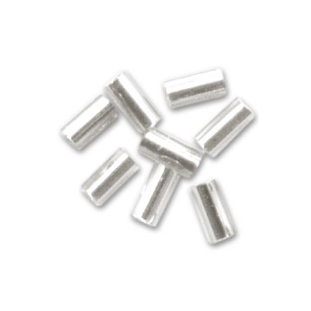 MIYUKI Bugle 3mm Crystal Silver Lined- 10g