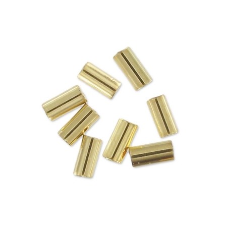 MIYUKI Bugle 3mm 24KT Gold Light Plated - 5g
