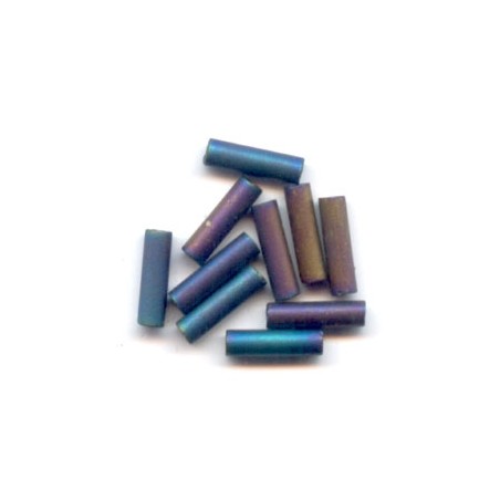 MIYUKI Bugle 6mm Black AB Mat - 10g