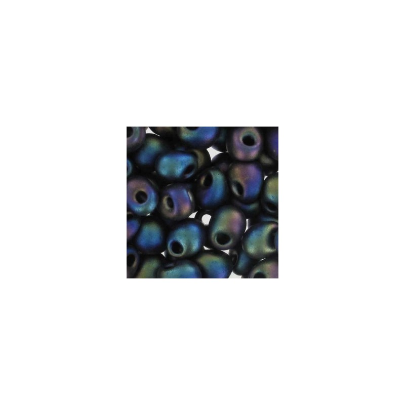 MIYUKI Drop 3.4mm Black AB Mat - 8g MIYUKI Drop 3.4mm Black AB Mat - 8g