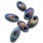 MIYUKI Long Magatama 4x7mm Black AB Mat - 10g