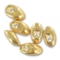 MIYUKI Long Magatama 4x7mm Galvanized Gold - 10g