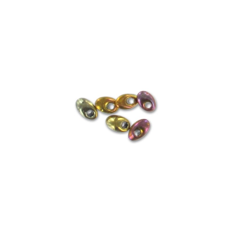 MIYUKI Long Magatama 4x7mm Metallic Gold Iris - 10g