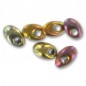MIYUKI Long Magatama 4x7mm Metallic Gold Iris - 10g