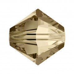 Swarovski 5328 5mm Crystal Golden Shadow