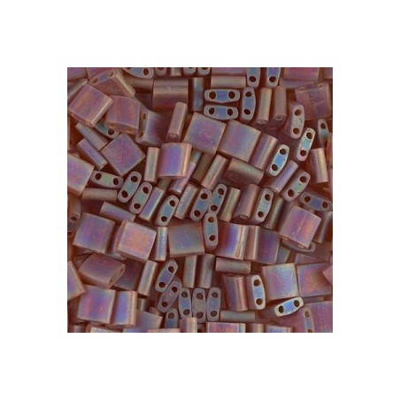 MIYUKI Tila Beads - Transparent Dark Topaz AB Mat - 10g