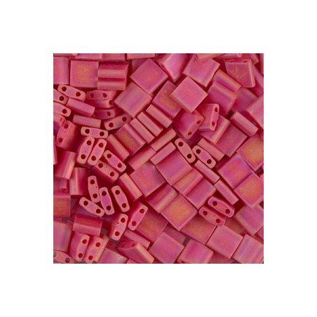 MIYUKI Tila Beads - Opaque Red AB Mat - 10g