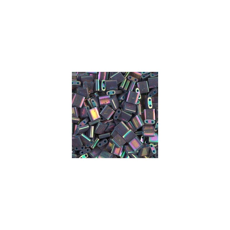 MIYUKI Tila Beads - Opaque Purple Grey Rainbow Luster - 10g