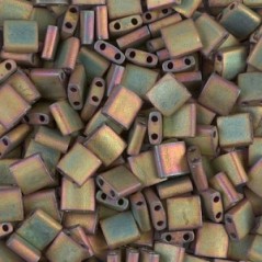 MIYUKI Tila Beads - Metallic Khaki Iris Mat - 10g