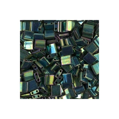 MIYUKI Tila Beads - Metallic Malachite Green Iris - 10g