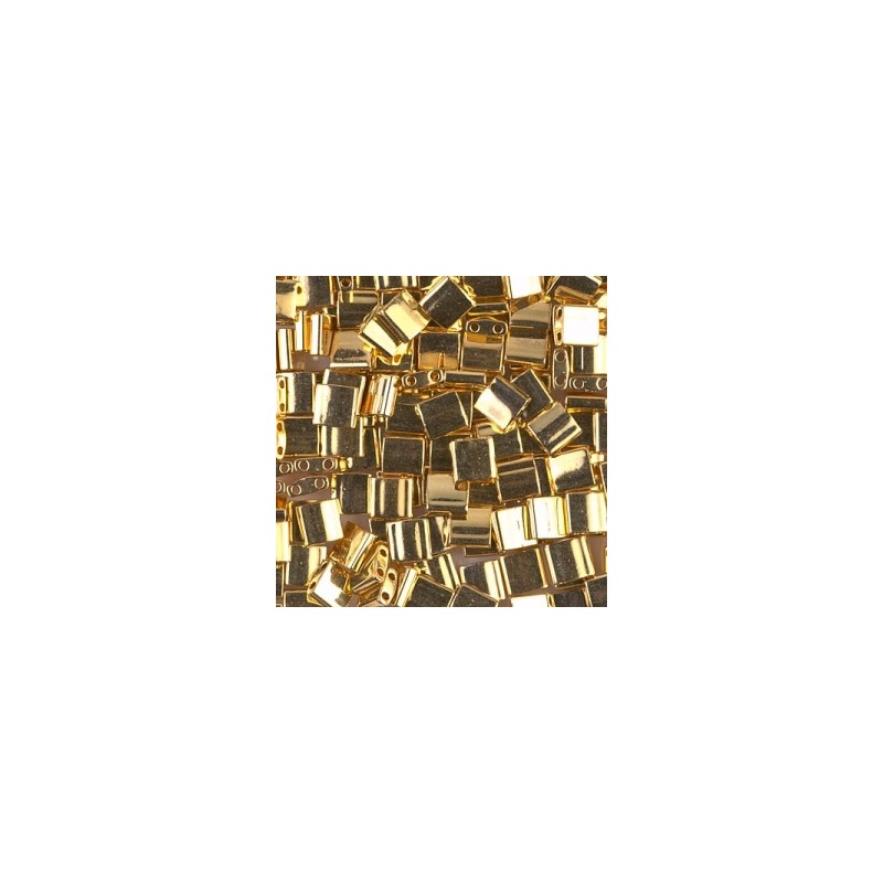 MIYUKI Tila Beads - 24KT Gold Plated - 10g MIYUKI Tila Beads - 24KT Gold Plated - 10g