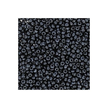 PRECIOSA rokajl 15/0 (1.5mm) Jet Hematite - 10g