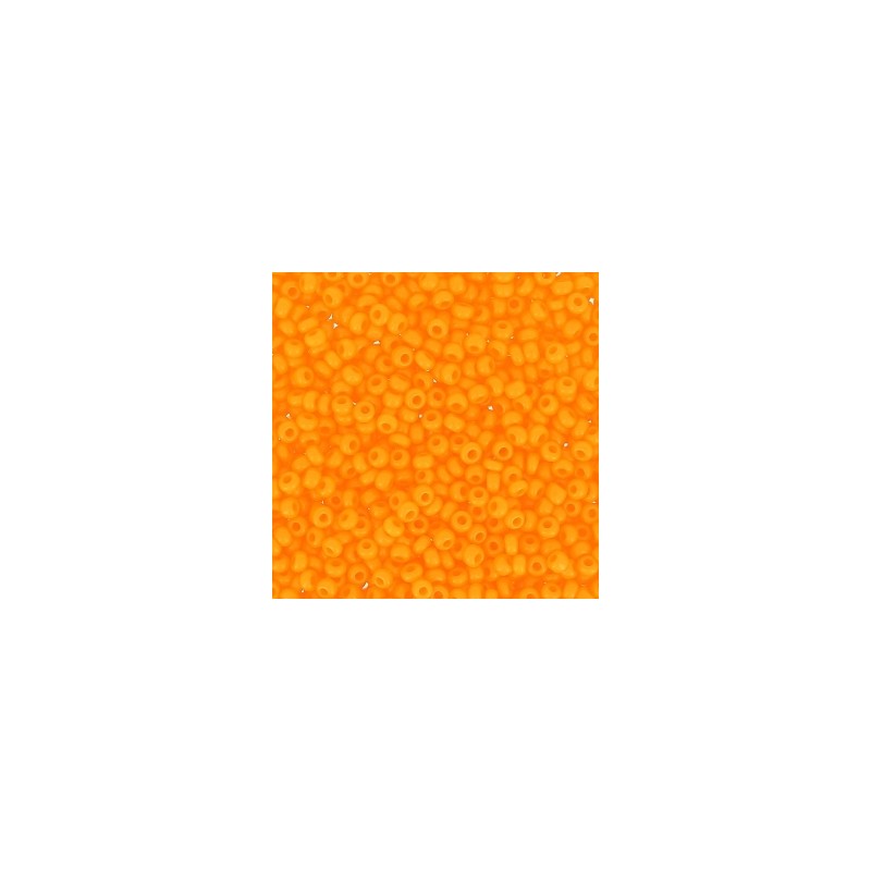 PRECIOSA rokajl 15/0 (1.5mm) Opaque Orange - 10g PRECIOSA rokajl 15/0 (1.5mm) Opaque Orange - 10g