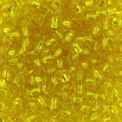 PRECIOSA rokajl 11/0 (2mm) Citrine Silver Lined - 10g