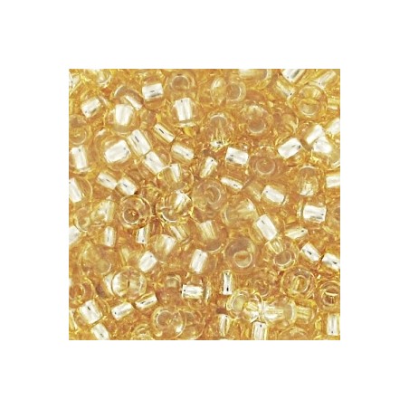 PRECIOSA rokajl 11/0 (2mm) Gold Silver Lined - 10g
